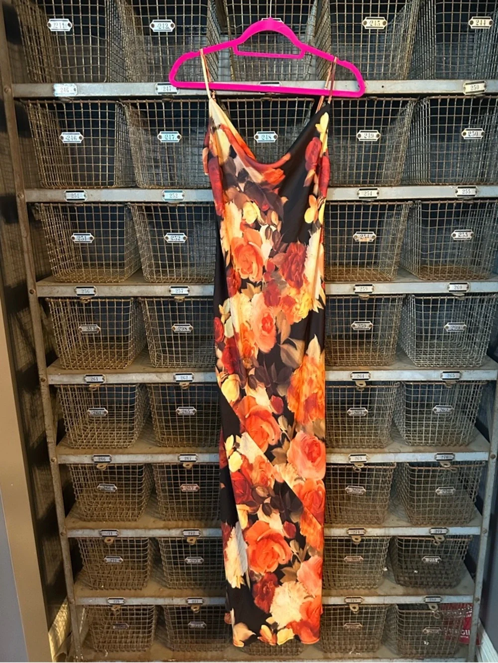 RESA Black Floral Margot Maxi Dress Size Medium 38429